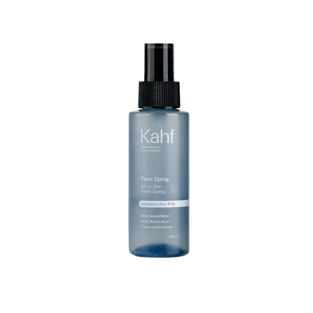 Kahf Oil Free Refreshing and Hydrating All-in-One PowerToning Face Spray 100 ml - Advanced Zinc PCA - Semburan Muka