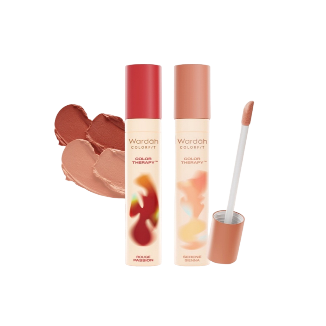 Wardah Colorfit Velvet Lip Mousse Color Therapy - Mousse-like Soft Matte Finish with Blurry Effect