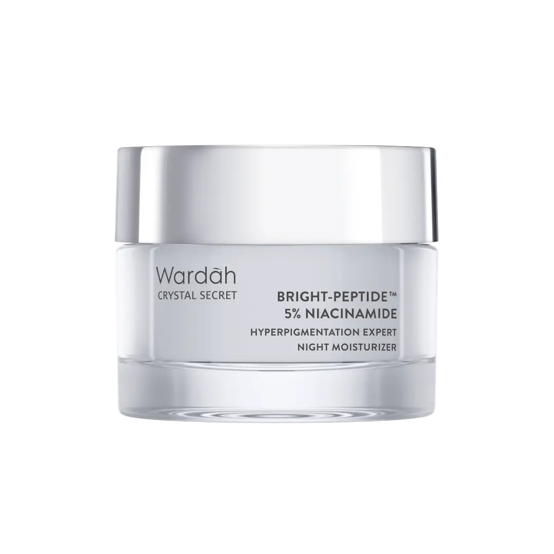 Wardah Crystal Secret Bright-Peptide™ 5% Niacinamide Hyperpigmentation Expert Night Moisturizer 30 g