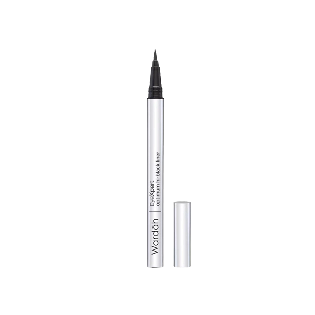 Wardah EyeXpert Optimum Hi-Black Liner -Waterproof Felt Tip Eyeliner with Intense Color, Long-Lasting Eyeliner