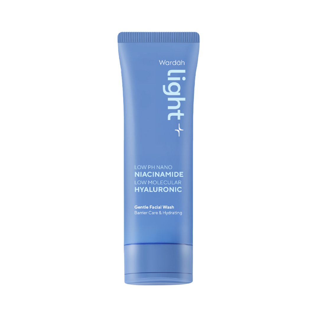 Wardah Light+ Low pH Nano Niacinamide Low Molecular Hyaluronic Gentle Facial Wash 100 ml (Non Eyecatch)